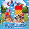 image:imageOutus Spider Web Arch Backdrop Cover Balloons Skyscraper City Boxes Set 72ft6ft Birthday Party Decorations for Photo Props Indoor Outdoor Cosplay Wedding Baby Shower Halloween Backdrop DecorCartoon