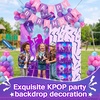 image:imageOutus Spider Web Arch Backdrop Cover Balloons Skyscraper City Boxes Set 72ft6ft Birthday Party Decorations for Photo Props Indoor Outdoor Cosplay Wedding Baby Shower Halloween Backdrop DecorKpop