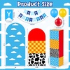 image:imageOutus Spider Web Arch Backdrop Cover Balloons Skyscraper City Boxes Set 72ft6ft Birthday Party Decorations for Photo Props Indoor Outdoor Cosplay Wedding Baby Shower Halloween Backdrop DecorCartoon