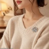 image:image1 PCS Gold Spiral Swirl Brooch Women Minimalist Anniversary Fashion Pins1 Gold 1 Silver