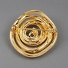 image:image1 PCS Gold Spiral Swirl Brooch Women Minimalist Anniversary Fashion Pins2 Gold