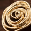 image:image1 PCS Gold Spiral Swirl Brooch Women Minimalist Anniversary Fashion PinsGold
