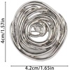 image:image1 PCS Gold Spiral Swirl Brooch Women Minimalist Anniversary Fashion Pinssilver