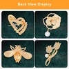 image:imageCrystal Pearl Brooches and Pins for Women Wedding Christmas Teacher Appreciation Gift3 colors