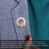 image:imageCrystal Pearl Brooches and Pins for Women Wedding Christmas Teacher Appreciation GiftPearlGold