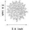 image:imageEzing 6 Pcs Rhinestone Crystal Brooch Set for Wedding Bridal Bouquet Jewelry Brooches Lot