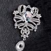 image:imageEzing 6 Pcs Rhinestone Crystal Brooch Set for Wedding Bridal Bouquet Jewelry Brooches Lot