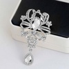 image:imageEzing 6 Pcs Rhinestone Crystal Brooch Set for Wedding Bridal Bouquet Jewelry Brooches Lot