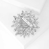 image:imageEzing 6 Pcs Rhinestone Crystal Brooch Set for Wedding Bridal Bouquet Jewelry Brooches Lot