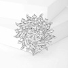 image:imageEzing 6 Pcs Rhinestone Crystal Brooch Set for Wedding Bridal Bouquet Jewelry Brooches Lot