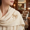 image:imageGold Brooch for Women Elegant Bow Brooch Pin Vintage Brooches for Women Fashion Large Ribbon Knot Jewelry Lapel PinGold Pearl