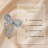image:imageGold Brooch for Women Elegant Bow Brooch Pin Vintage Brooches for Women Fashion Large Ribbon Knot Jewelry Lapel PinSilver
