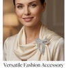 image:imageGold Brooch for Women Elegant Bow Brooch Pin Vintage Brooches for Women Fashion Large Ribbon Knot Jewelry Lapel PinSilver