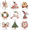 image:imageHalloween Thanksgiving Fall Christmas Theme Crystal Brooch Set with Rhinestone Crystal Halloween Thanksgiving Fall Christmas OrnamentChristmas Style 1