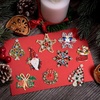 image:imageHalloween Thanksgiving Fall Christmas Theme Crystal Brooch Set with Rhinestone Crystal Halloween Thanksgiving Fall Christmas OrnamentChristmas Style 2
