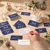 image:imageOutus 1200 Pcs Mini Thank You Cards Small Business Thank You Cards Bulk 2 x 35 Inches Business Stock for Your Order for Customer Package InsertsBrownKraft StyleDeep Blue