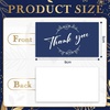 image:imageOutus 1200 Pcs Mini Thank You Cards Small Business Thank You Cards Bulk 2 x 35 Inches Business Stock for Your Order for Customer Package InsertsBrownKraft StyleDeep Blue