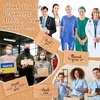 image:imageOutus 1200 Pcs Mini Thank You Cards Small Business Thank You Cards Bulk 2 x 35 Inches Business Stock for Your Order for Customer Package InsertsBrownKraft StyleBrown