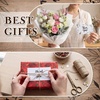 image:imageOutus 1200 Pcs Mini Thank You Cards Small Business Thank You Cards Bulk 2 x 35 Inches Business Stock for Your Order for Customer Package InsertsBrownKraft StyleWhite