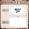 image:imageOutus 1200 Pcs Mini Thank You Cards Small Business Thank You Cards Bulk 2 x 35 Inches Business Stock for Your Order for Customer Package InsertsBrownKraft StyleWhite