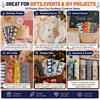image:imageOutus 20 Pcs Straw Carrying Case Chopstick Bag Canvas Nature Beige MixClassic Blue Mix