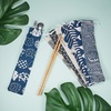 image:imageOutus 20 Pcs Straw Carrying Case Chopstick Bag Canvas Nature Beige MixNature Beige Mix