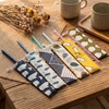 image:imageOutus 20 Pcs Straw Carrying Case Chopstick Bag Canvas Nature Beige MixNature Beige Mix