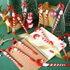 image:imageOutus 40 Pcs Christmas Candy Cane Pens Bulk Snowman Ballpoint Pens