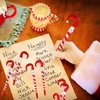image:imageOutus 40 Pcs Christmas Candy Cane Pens Bulk Snowman Ballpoint Pens