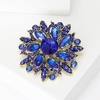 image:imageTrendy Large Rhinestone Flower Brooches 8color for Women Luxury Office Party Casual Pins Jewelry Accessories GiftsBlue