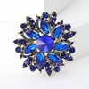 image:imageTrendy Large Rhinestone Flower Brooches 8color for Women Luxury Office Party Casual Pins Jewelry Accessories GiftsBlue