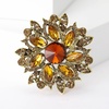 image:imageTrendy Large Rhinestone Flower Brooches 8color for Women Luxury Office Party Casual Pins Jewelry Accessories GiftsBrown