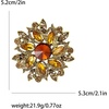 image:imageTrendy Large Rhinestone Flower Brooches 8color for Women Luxury Office Party Casual Pins Jewelry Accessories GiftsBrown