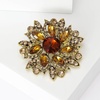 image:imageTrendy Large Rhinestone Flower Brooches 8color for Women Luxury Office Party Casual Pins Jewelry Accessories GiftsBrown