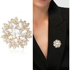 image:imageTrendy Large Rhinestone Flower Brooches 8color for Women Luxury Office Party Casual Pins Jewelry Accessories GiftsGolden