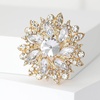 image:imageTrendy Large Rhinestone Flower Brooches 8color for Women Luxury Office Party Casual Pins Jewelry Accessories GiftsGolden