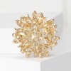 image:imageTrendy Large Rhinestone Flower Brooches 8color for Women Luxury Office Party Casual Pins Jewelry Accessories GiftsGolden