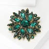 image:imageTrendy Large Rhinestone Flower Brooches 8color for Women Luxury Office Party Casual Pins Jewelry Accessories GiftsGreen