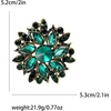 image:imageTrendy Large Rhinestone Flower Brooches 8color for Women Luxury Office Party Casual Pins Jewelry Accessories GiftsGreen