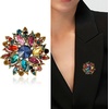 image:imageTrendy Large Rhinestone Flower Brooches 8color for Women Luxury Office Party Casual Pins Jewelry Accessories GiftsMulticolor