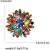 image:imageTrendy Large Rhinestone Flower Brooches 8color for Women Luxury Office Party Casual Pins Jewelry Accessories GiftsMulticolor