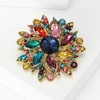 image:imageTrendy Large Rhinestone Flower Brooches 8color for Women Luxury Office Party Casual Pins Jewelry Accessories GiftsMulticolor