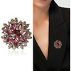 image:imageTrendy Large Rhinestone Flower Brooches 8color for Women Luxury Office Party Casual Pins Jewelry Accessories GiftsPurple