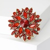 image:imageTrendy Large Rhinestone Flower Brooches 8color for Women Luxury Office Party Casual Pins Jewelry Accessories GiftsRed