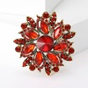 image:imageTrendy Large Rhinestone Flower Brooches 8color for Women Luxury Office Party Casual Pins Jewelry Accessories GiftsRed