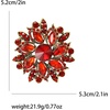 image:imageTrendy Large Rhinestone Flower Brooches 8color for Women Luxury Office Party Casual Pins Jewelry Accessories GiftsRed