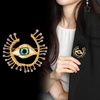 image:imageVintage Evil Eye Brooch Pin Good Lucky Crystal CZ Evil Eye Lapel Pin for Women Unique Rhinestone Big Devils Eye Brooch Wedding Party Birthday Coat Suit Dress Accessories Giftsgreen