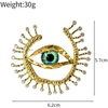 image:imageVintage Evil Eye Brooch Pin Good Lucky Crystal CZ Evil Eye Lapel Pin for Women Unique Rhinestone Big Devils Eye Brooch Wedding Party Birthday Coat Suit Dress Accessories Giftsgreen