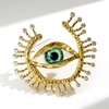 image:imageVintage Evil Eye Brooch Pin Good Lucky Crystal CZ Evil Eye Lapel Pin for Women Unique Rhinestone Big Devils Eye Brooch Wedding Party Birthday Coat Suit Dress Accessories Giftsgreen