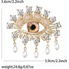 image:imageVintage Evil Eye Brooch Pin Good Lucky Crystal CZ Evil Eye Lapel Pin for Women Unique Rhinestone Big Devils Eye Brooch Wedding Party Birthday Coat Suit Dress Accessories Giftspink